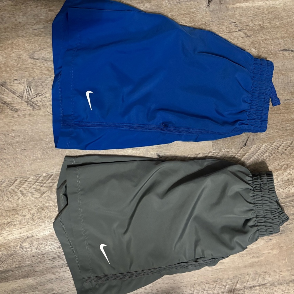 Nike Royal Blue and Charcoal Gray Shorts